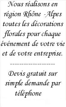 Prestations florales Passion Florale