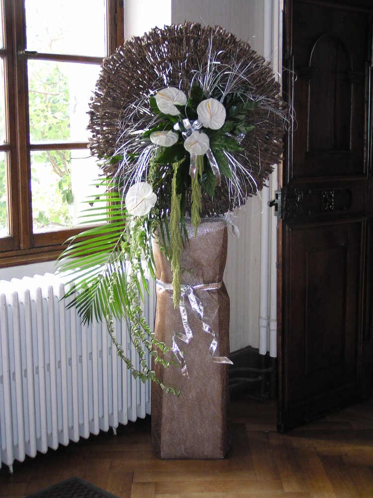 Décoration de la salle de réception.